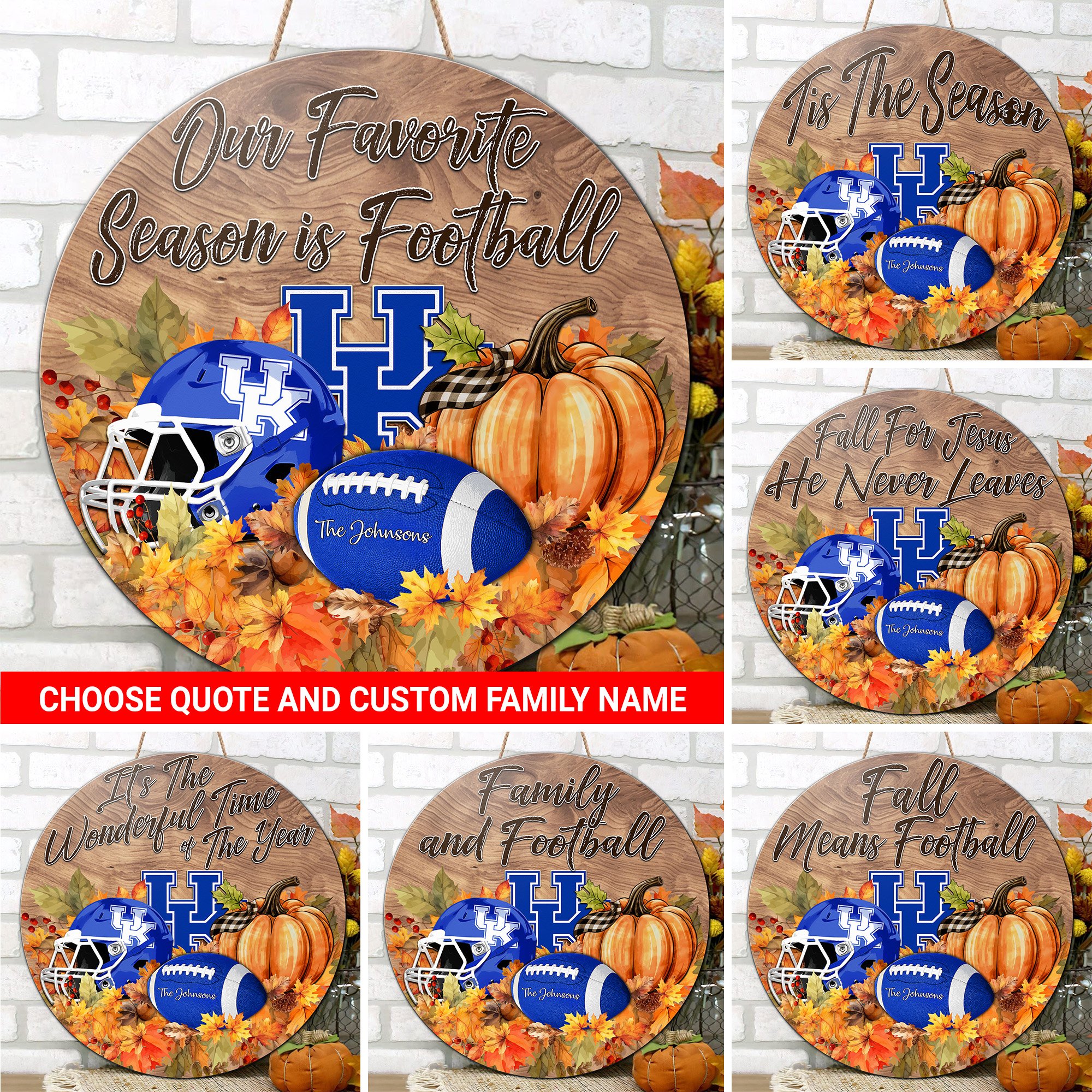 Kentucky Wildcats Shape Wooden Sign Custom Your Family Name And Choose Your Quotes, Sport Sign, Sport Gifts For Fan, Home Decorations EHIVM-59971